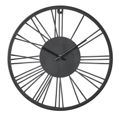 Wheel Reloj De Pared Negro