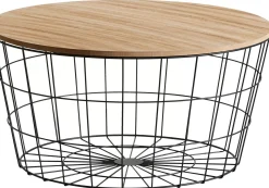 Wire Xl Mesa Auxiliar Xl Negro, Natural
