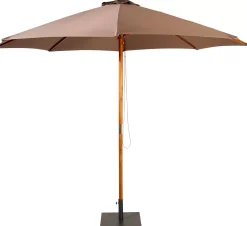 Wood Parasol Sin Pie Taupe