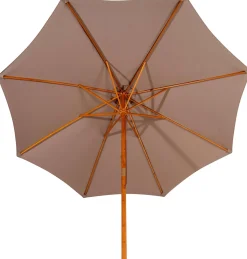 Wood Parasol Sin Pie Taupe
