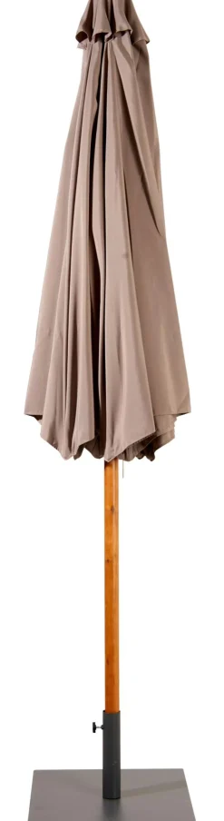 Wood Parasol Sin Pie Taupe