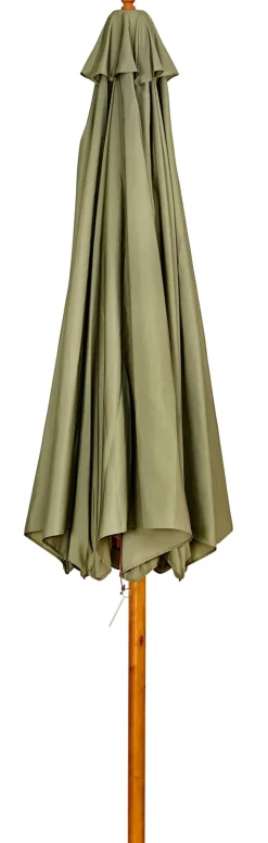 Wood Parasol Sin Pie Verde