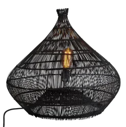 Zalou Lampara De Mesa Negro