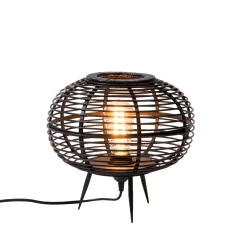 Zanzi Lampara De Mesa E27 Negro