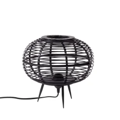 Zanzi Lampara De Mesa E27 Negro