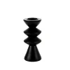 Zigzag Soporte Para Vela Pequena Negro